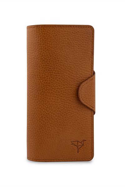 Garbalia Унисекс портфейл Tan Martha от естествена кожа