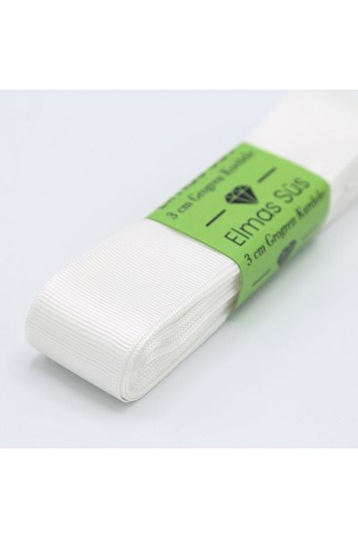 E Elmas Κρεμ Κορδέλα Grosgrain 3 cm 10 m