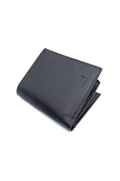 Eminsa Brown Leather Vertical Men's Wallet
