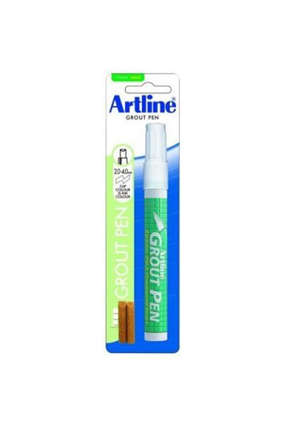 artline Grout Pen Painting Marker Between Tiles White + 2 Spare Tips
