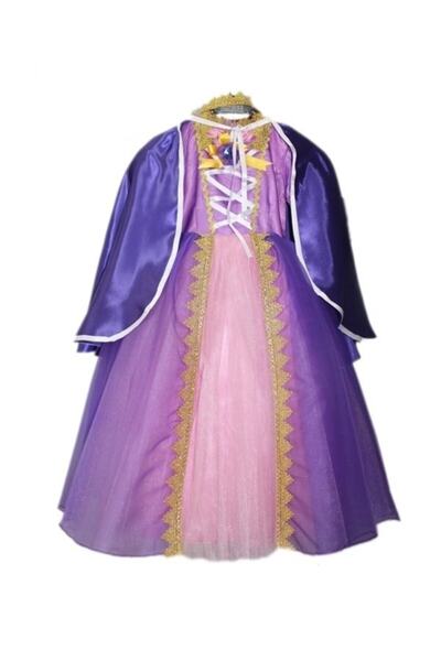 Bkmc Kız Çocuk Mor Rapunzel Kostümü