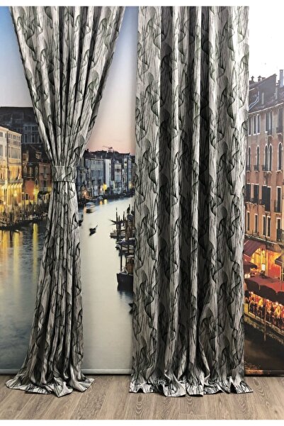 rendecioğlutekstil Rencecioğlu Tekstil Fon Perde Imza Desen 2 Adet 130*270 Dü...