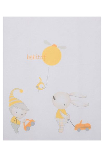 Bebitof Unisex Baby White Playtime White Combed Cotton Blanket