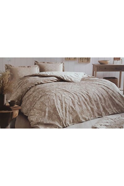 Özdilek - Antico Bej Çift Kişilik Pamuklu Nevresim Takımı
