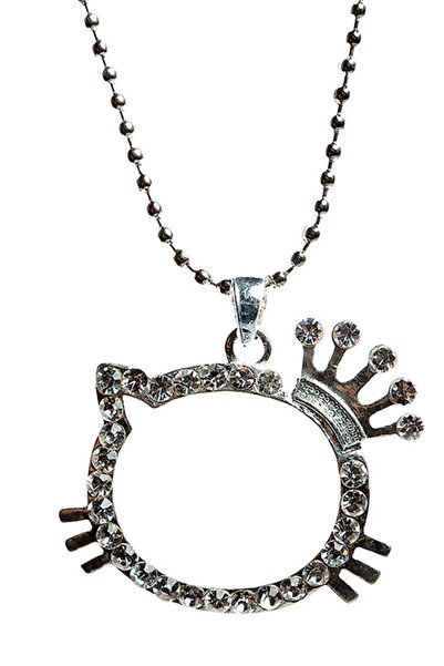 Rouge Moulin Zircon Stone Hello Kıtty Necklace