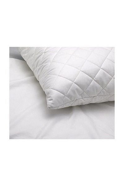 SC HOME 4 Pieces Cotton Quilted White Pillow Protector