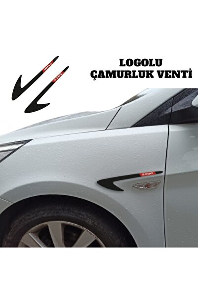 Otoaksefuar Fiat Punto Çamurluk Venti Parlak Siyah (logolu)