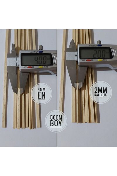 Özdemir Mobilya Ayous Wooden Model Streamer 2mmx4mmx500mm 10 Pieces