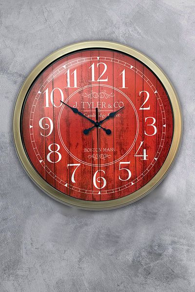 Kasva Concept Ceas de perete Boston 2 cadou din metal antic de 40 cm
