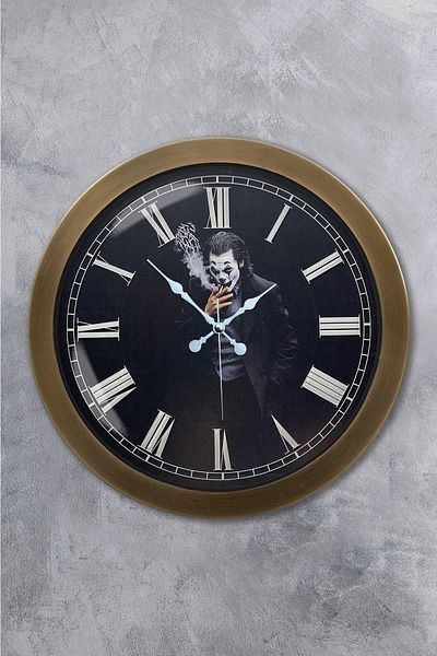 Platin Saat Cadou 36 cm Ceas de Perete Joker din Metal Antic