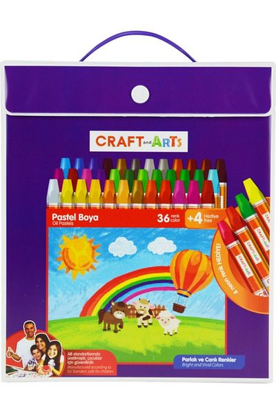 Craft and Arts Pastel Paint 36+4 Bag