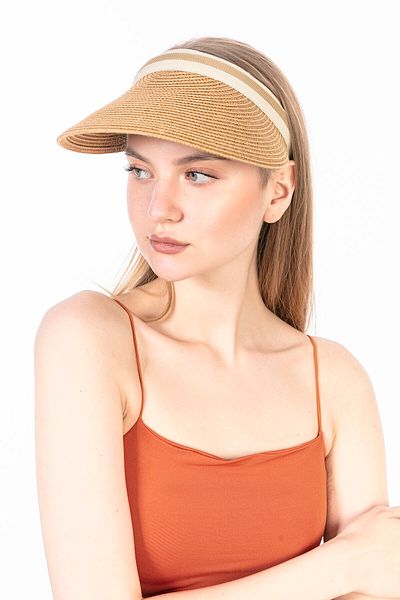 FELLMENS Flc11530 Mink Straw Visor Hat - Tennis Hat