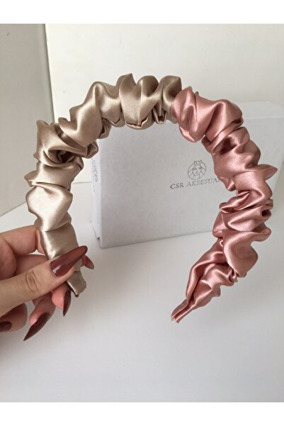 CSR AKSESUAR Coroană din satin dublă culoare