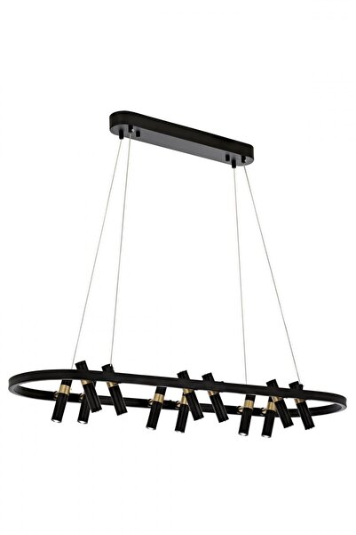 Avonni Avonnı Av-60338-12ym-bsy Siyah Boyalı Modern Avize Led Metal 100x34cm