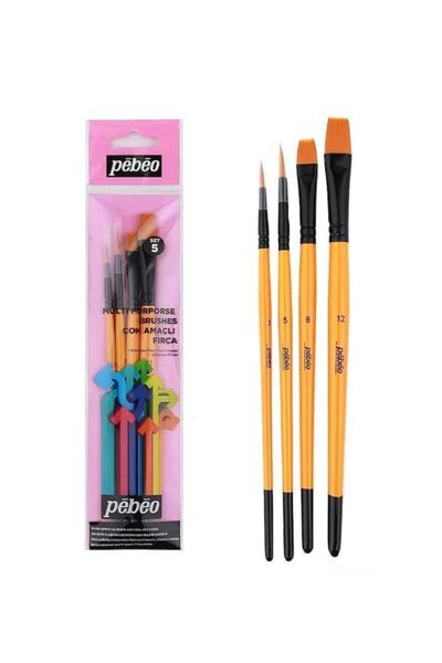 Pebeo Set-5 4'Lu Fırça Seti