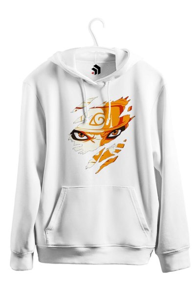 karikatürstore Naruto Japanese Anime Baskılı Kapşonlu Sweatshirt