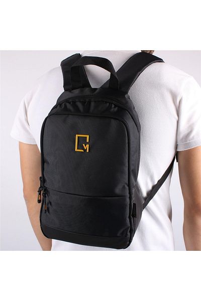 Bagacar Mega Model 1028 Black Men's Premium Backpack