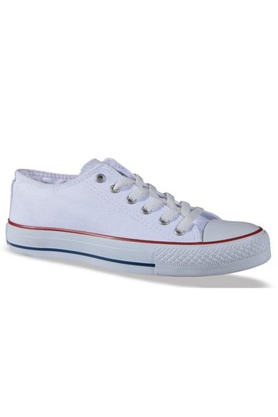 M.P. Adidași de pânză albă unisex