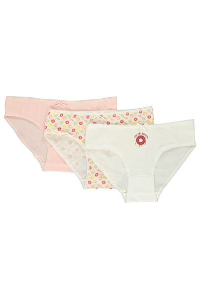 Bebetto Set of 3 Girls' Briefs (donut) (x025)