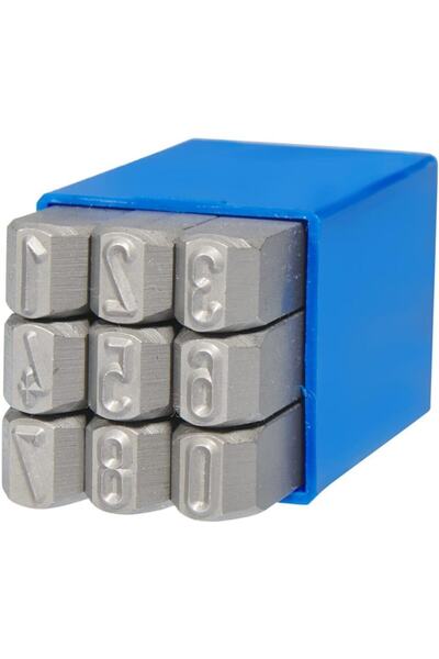 Gravurem طقم أرقام فولاذية 8 مم