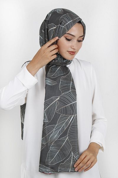 RENKLİBUTİK Cotton Hijab Shawl Brown Color