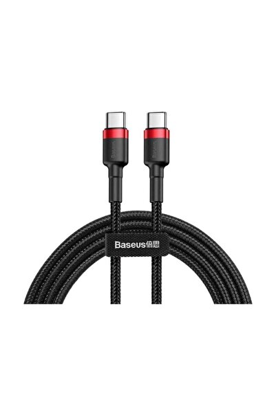 Baseus Cafule Type-C PD2.0 60W Flash Şarj Kablo 20V 3A 2M-Siyah