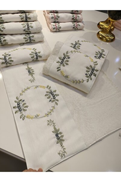 incisecrethome Ручна робота в стилі рококо, 1 штука, та вишита весільна бамбукова рушник 50*90