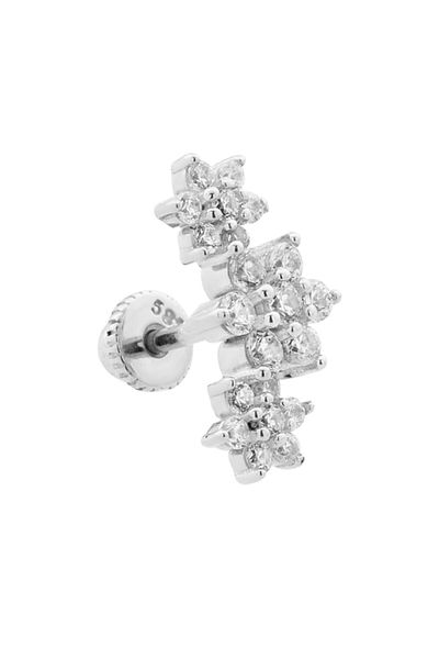 Dianora Piercing 14K White Gold Flower Helix/Cartilage Piercing