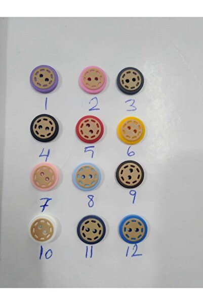 Elit Ahşap Görünümlü Lazer Kesim Bebek Yelek Düğmesi No:3 Deki Model