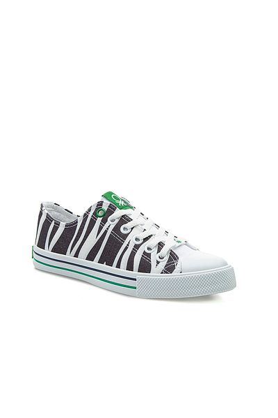 Benetton Women's Black-white 30179 Sports Shoes