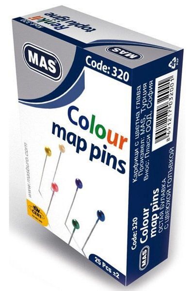 Mas Colored Head Bulk Needle 32 Mm6 Pieces