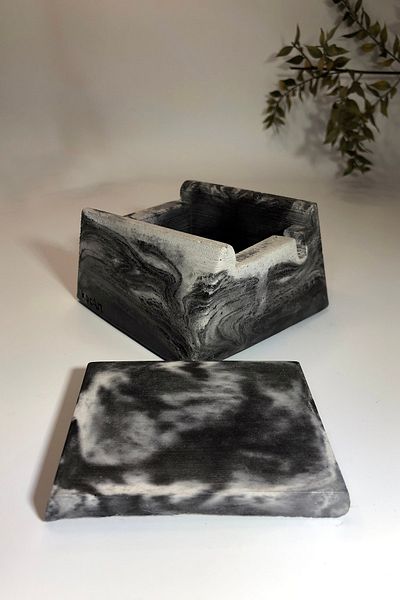 RocArt Home Μετρικός πίνακας σκόνης από σκυρόδεμα