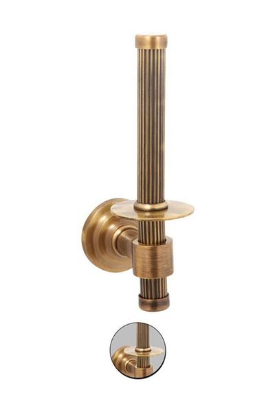 Maya Line Antique Spare Paper Holder 100% Brass