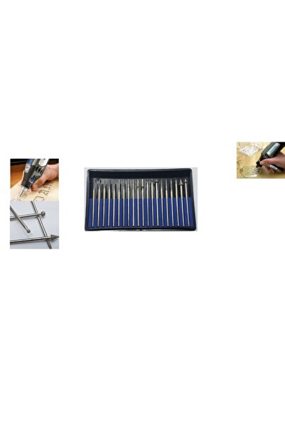 CEKSAN Gravür Elmas Uçlu Freze Set Sap Çap 2.3mm Cam-seramik V.b Malzeme Oyma...