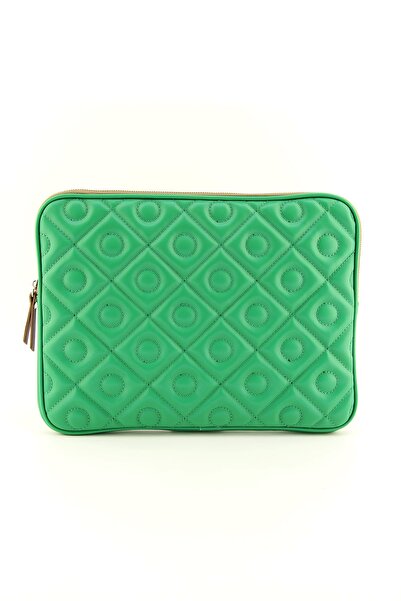 HNB Унисекс зелен ватиран калъф за лаптоп и таблет Macbook Air Pro 14 инча