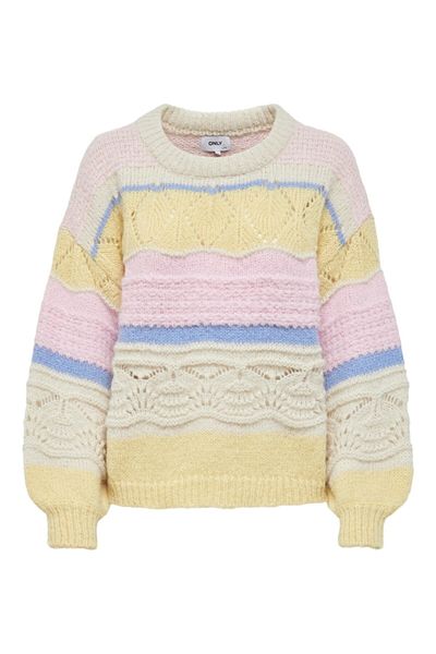 ONLY Onklana Life L/s Pullover Ex Knt Colorful Jacquard Sweater