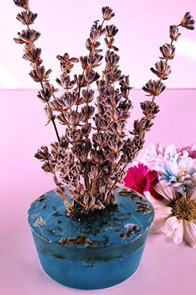 FANTASTİK SANAT ATÖLYESİ Dekoratif Hediyelik Doğal Sabun Tabanlı Lavanta Çiçe...