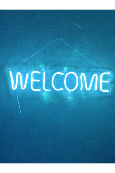dekoraven Welcome Neon Led Wall Decoration Lighting Neon Led Sign
