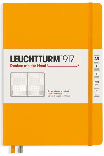 Leuchtturm1917 Orta Boy (a5), Rising Serisi Not Defteri, Noktalı, Gündoğumu S...