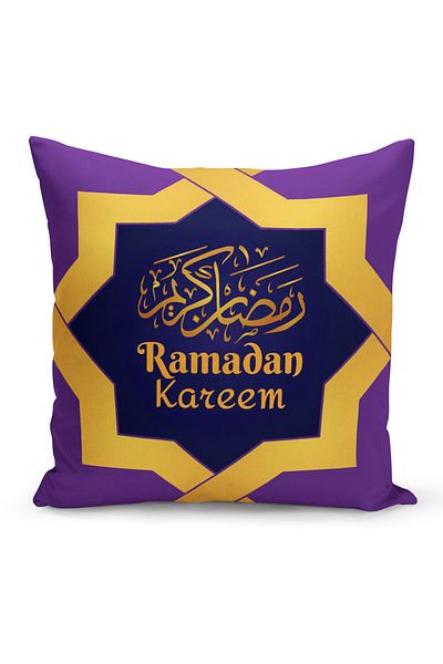 Filamente Husă de pernă cu model special Ramadan, imprimată digitală, pe două fețe