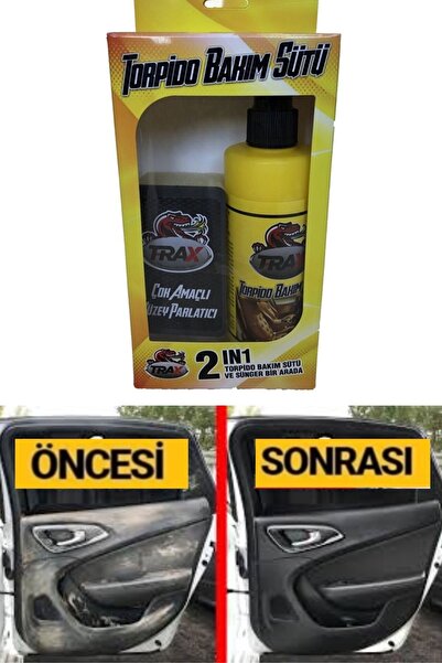 Ankaflex Trax Oto Araç Torpido Parlatıcı Torpido Bakım Sütü Ve Sünger Mükemme...