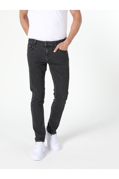 Colin's 044 Karl Straight Cut Low Waist Straight Leg Men's Dark Gray Jean Pants