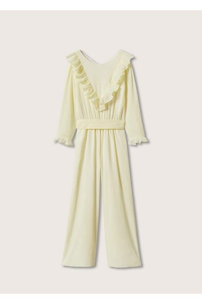 MANGO Kids White Jumpsuit for Kids