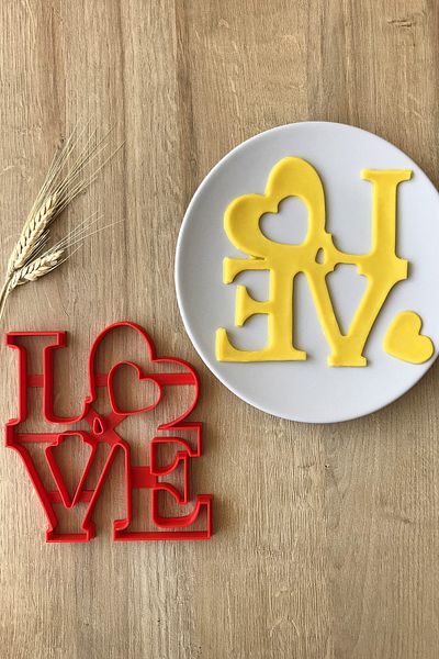 CESTOPİENO Love Written Cookie / Cake Mold
