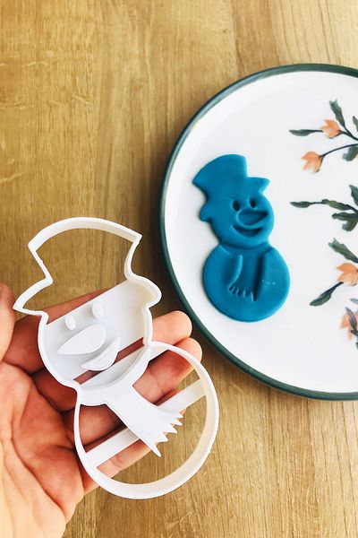 CESTOPİENO Scarf Snowman Cookie Mold