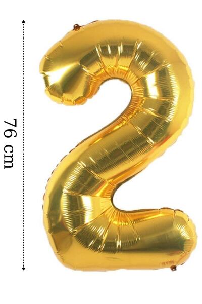 LOTUS PARTY عدد 2 بالون من رقائق الذهب مقاس 76 سم