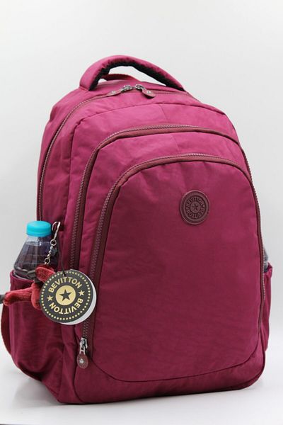 Bevitton Αδιάβροχο ύφασμα Unisex Claret Red Backpack 6800