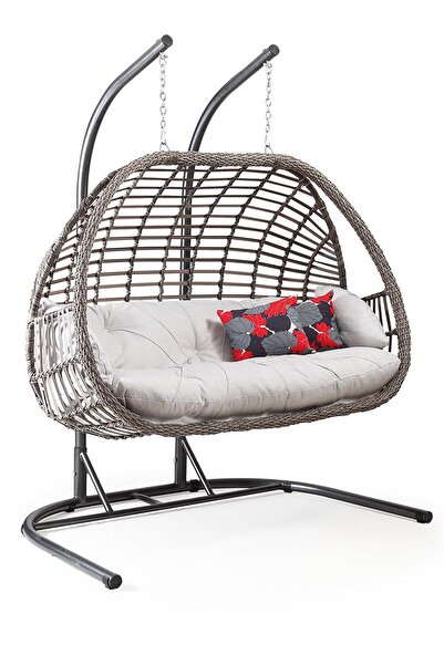 Capri Swing Oylat İkili Rattan Salıncak