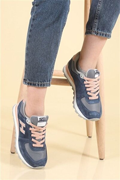 Hammer Jack Albastru marin - 192505 Pantofi sport din piele de căprioară aute...