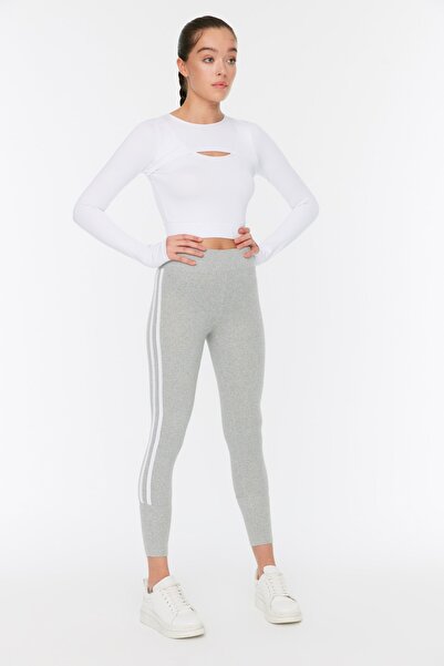 Trendyol Collection Pletené sportovní punčochové kalhoty TWOSS21TY0011 po celé délce